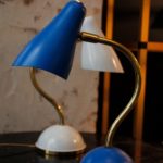 Lampe rétro bleue