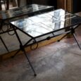 Table basse miroirs anciens