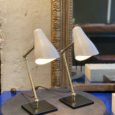 Lampe articulée, blanc poudré