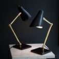 Lampe articulée, noir mat