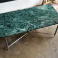 Table basse en marbre vert