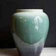 Vase porcelaine turquoise