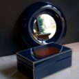 Miroir rond laqué