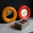 Miroir rond laqué