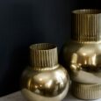 Vase gold en aluminium