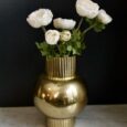 Vase gold en aluminium