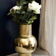 Vase gold en aluminium