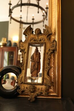 Miroir ancien en bois