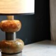 Lampe en onyx vintage