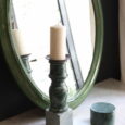 Bougeoir en marbre vert