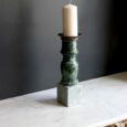 Bougeoir en marbre vert