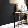 Lampadaire ancien, pied bronze tripode