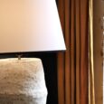 Grande lampe en papier mâché