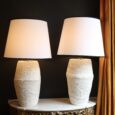 Grande lampe en papier mâché