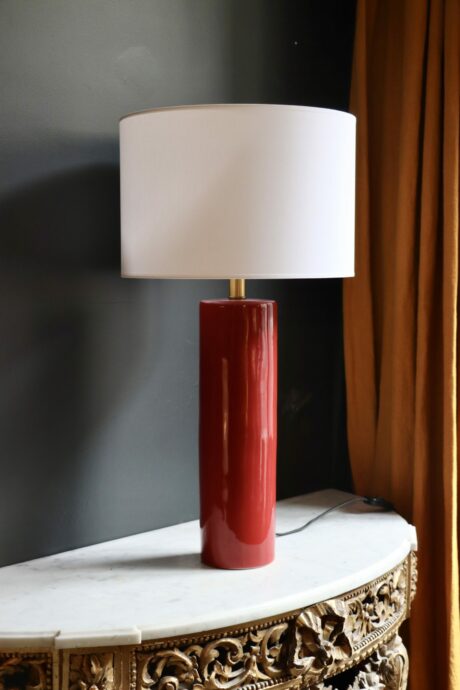 dealeuse-boutique-decoration-vintage-paris-ceramique-rouge-abat-jour
