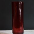 Vase verre rouge et bleu