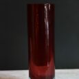 Vase verre rouge et bleu