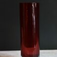 Vase verre rouge et bleu