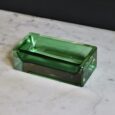 Vide poche en verre vert