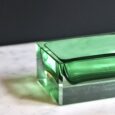 Vide poche en verre vert