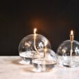 Bougie verre soufflé
