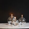 Bougie verre soufflé