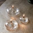 Bougie verre soufflé