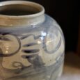 Grand vase en terre cuite émaillée