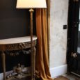 Lampadaire ancien, motif bambou