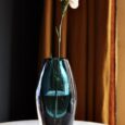 Vase esprit sommerso turquoise