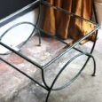 Table basse piètement curule