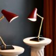 Lampe articulée rouge