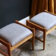 Paire de tabourets scandinaves