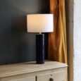 Lampe en céramique bleue