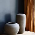 Vase céramique grise