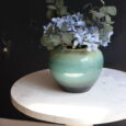 Vase porcelaine turquoise