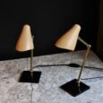 Lampe articulée beige orangée