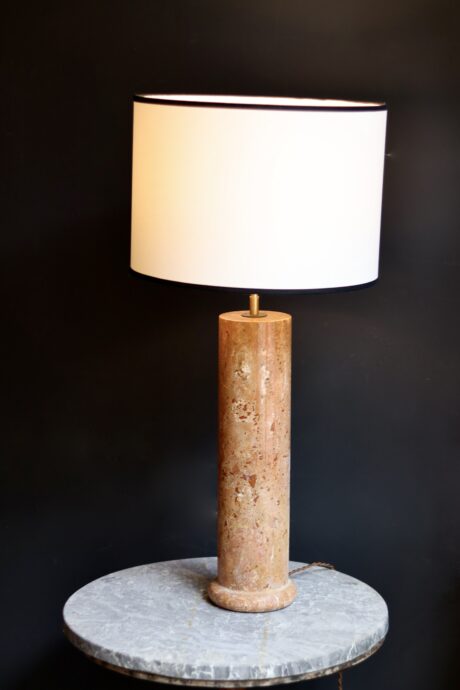 dealeuse-boutique-decoration-paris-vintage-lampe-luminaire-travertin-rouge