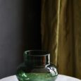 Vases en verre, couleur vert
