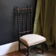 Fauteuil “prie dieu” ancien