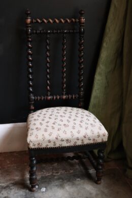 dealeuse-boutique-paris-vintage-ancien-fauteuil-prie-dieu-napoleon-3-bois-noir