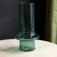 Vase en verre, couleur vert