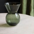 Petit vase collerette, couleur vert