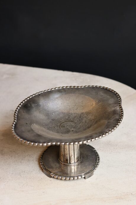 dealeuse-boutique-decoration-paris-vintage-coupe-fruits-pierre-ancien-métal-argenté-argent