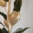 Lampe fleurs ancienne
