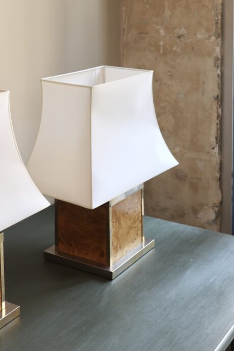 dealeuse-boutique-decoration-vintage-lampe-luminaire-loupe-orme-annees-70-seventies-ancien-creation-abat-jour-sur-mesure