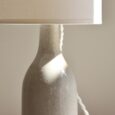 Lampe céramique émaillée, abat-jour sur mesure