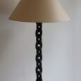 Lampadaire brutaliste ancien, à maillons de chaîne